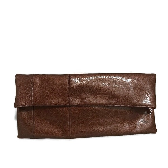 Tusk Handbags - Tusk Patent Leather Copper Clutch